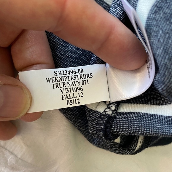 Banana Republic Women's 1/2 Zip 1/4 Sleeve Black & White T-Shirt Dress Size 6 - Picture 14 of 16